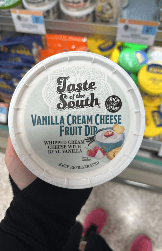 Taste Of The South Vanilla Cream Cheese Fruit Dip Whipped Cream Cheese With Real Vanilla