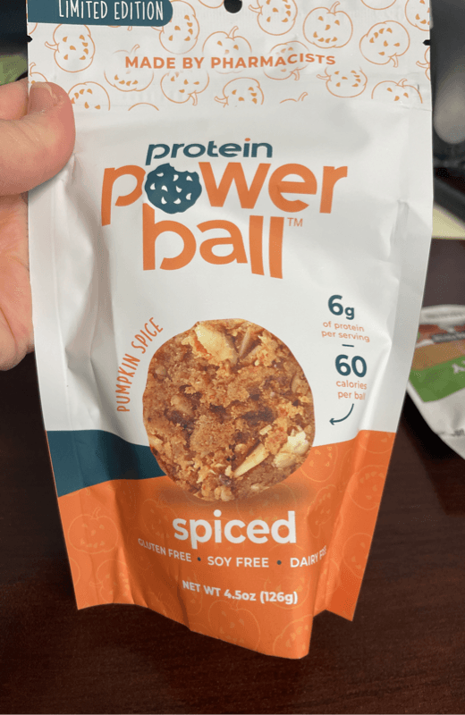 Protein Power Ball Pumpkin Spice Spiced