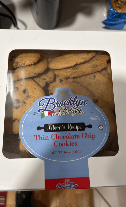 Brooklyn Delights Mom'S Recipe Thin Chocolate Chip Cookies