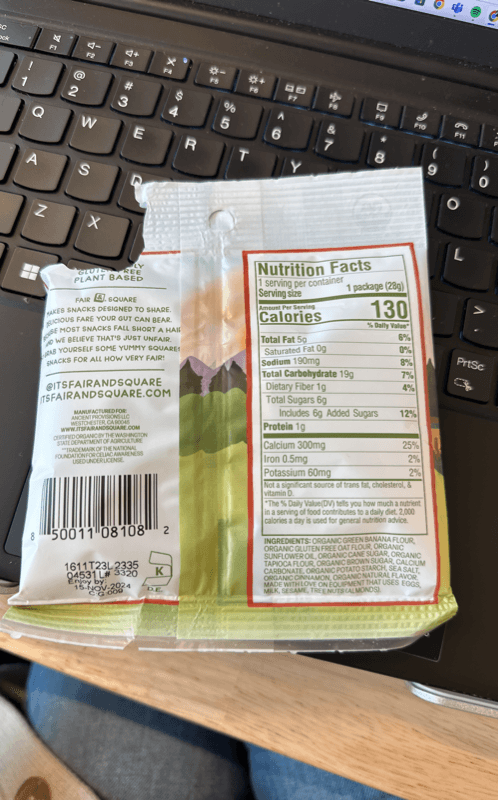 Fair & Square Cinnamon Sugar Crackers