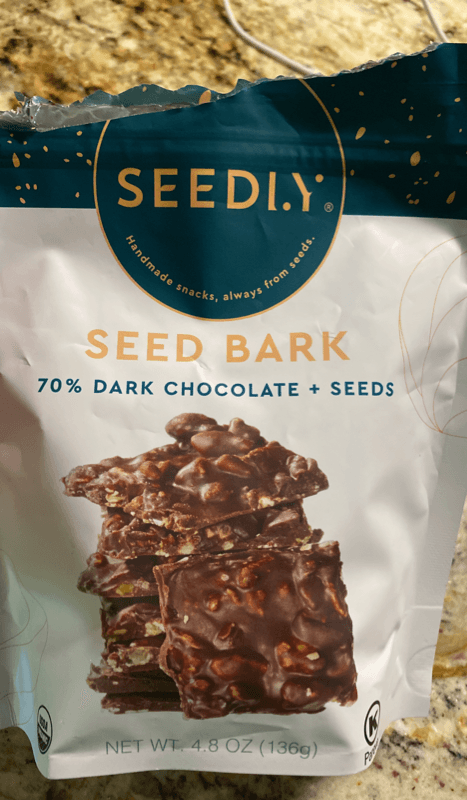 Seedly Seed Bark 70% Dark Chocolate + Seeds