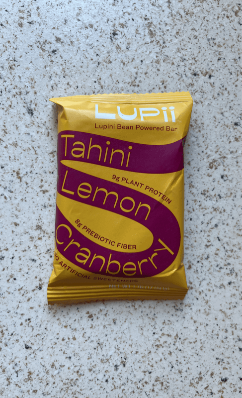 Lupii Tahini Lemon Cranberry Bar