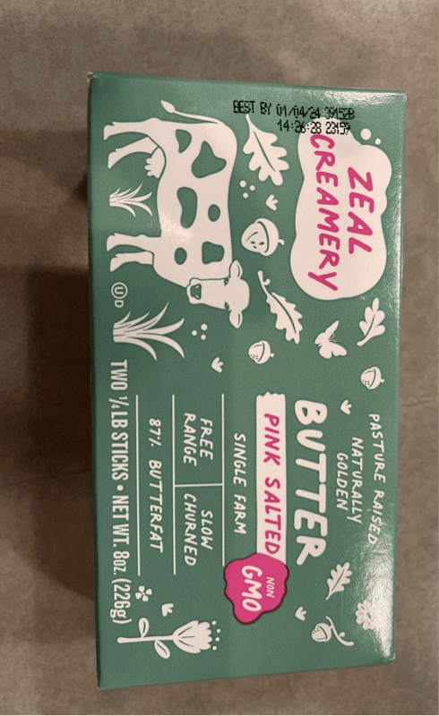 Zeal Creamery Pink Salted Butter
