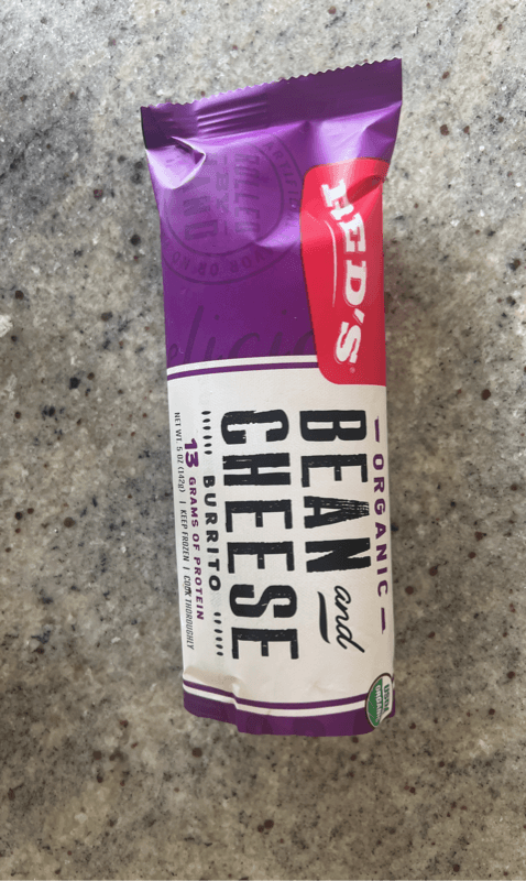 Red'S Organic Bean And Cheese Burrito