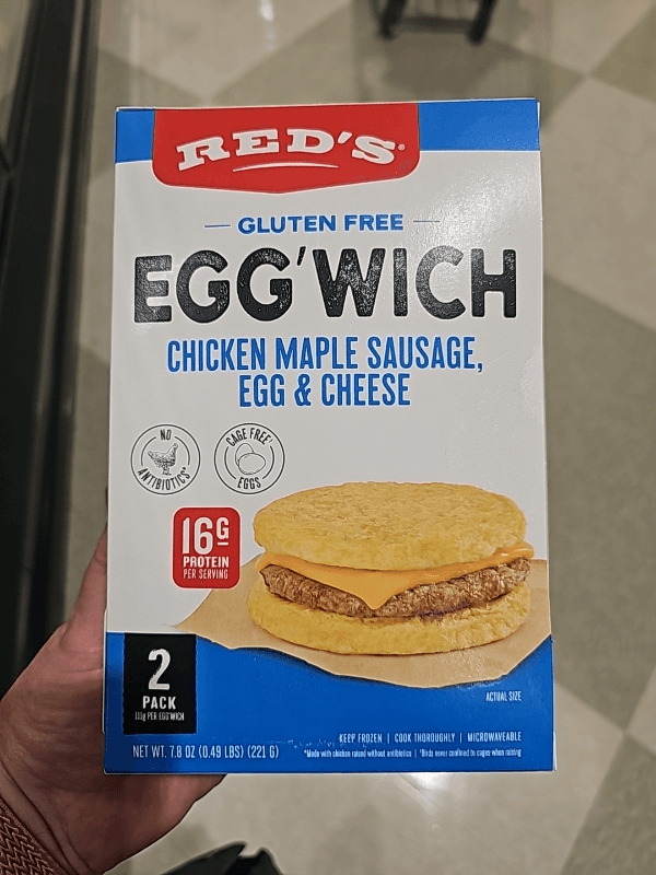 Red'S Egg'Wich Chicken Maple Sausage, Egg & Cheese