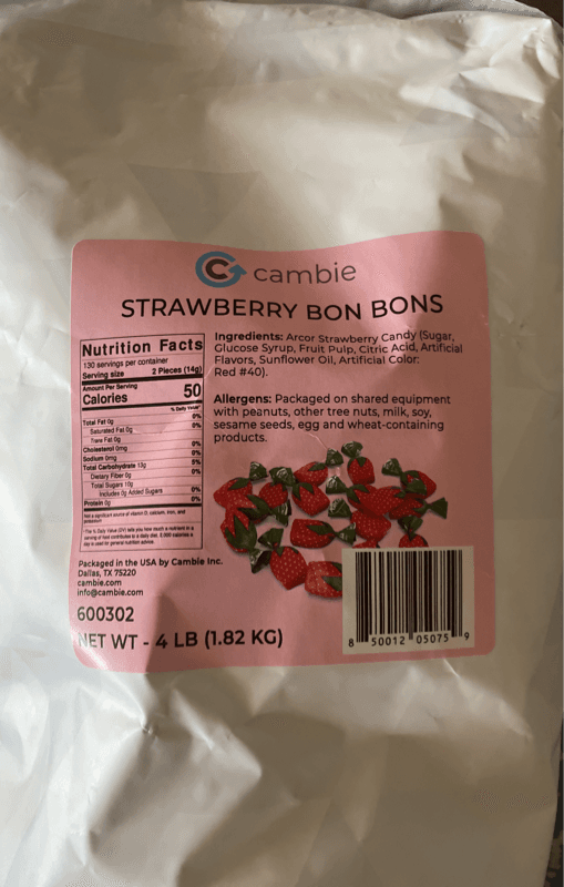 Cambie Strawberry Bon Bons