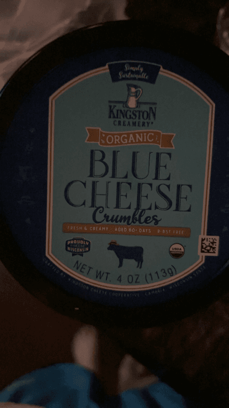 Kingston Creamery Organic Blue Cheese Crumbles