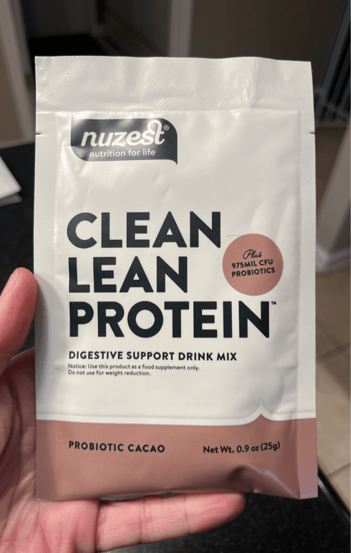 Nuzest Clean Lean Protein Digestive Support Drink Mix Probiotic Cacao