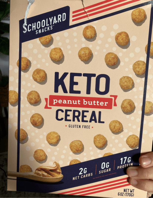 Schoolyard Snacks Keto Peanut Butter Cereal