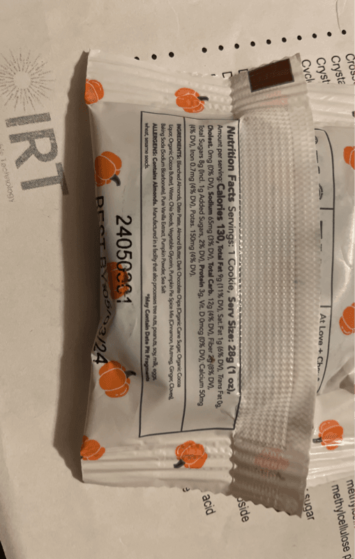 Love + Chew The Superfood Cookie Pumpkin Chip