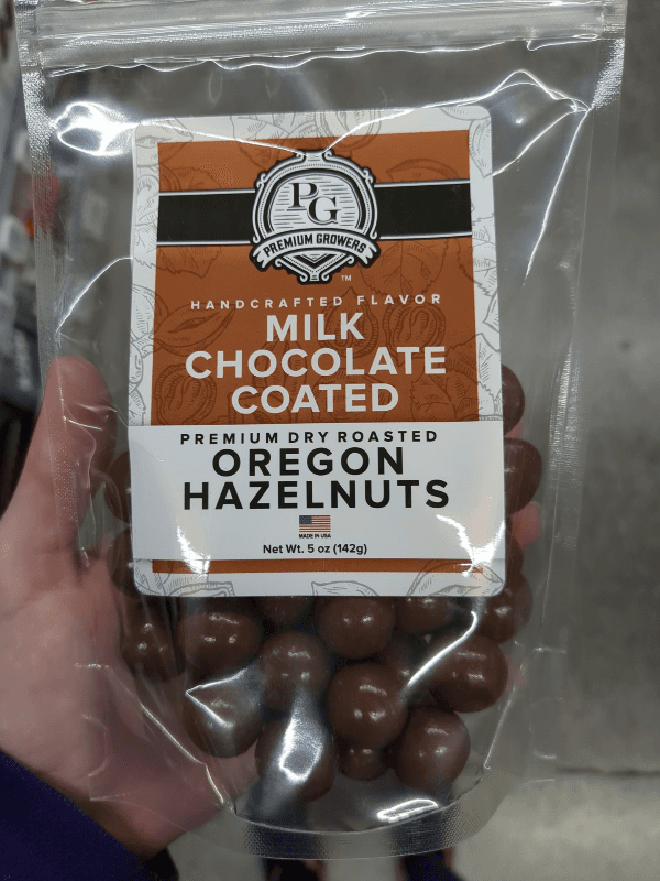 Premium Growers Milk Chocolate Coated Oregon Hazelnuts