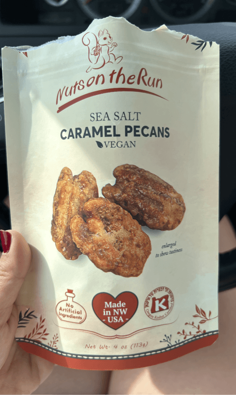 Nuts On The Run Vegan Sea Salt Caramel Pecans