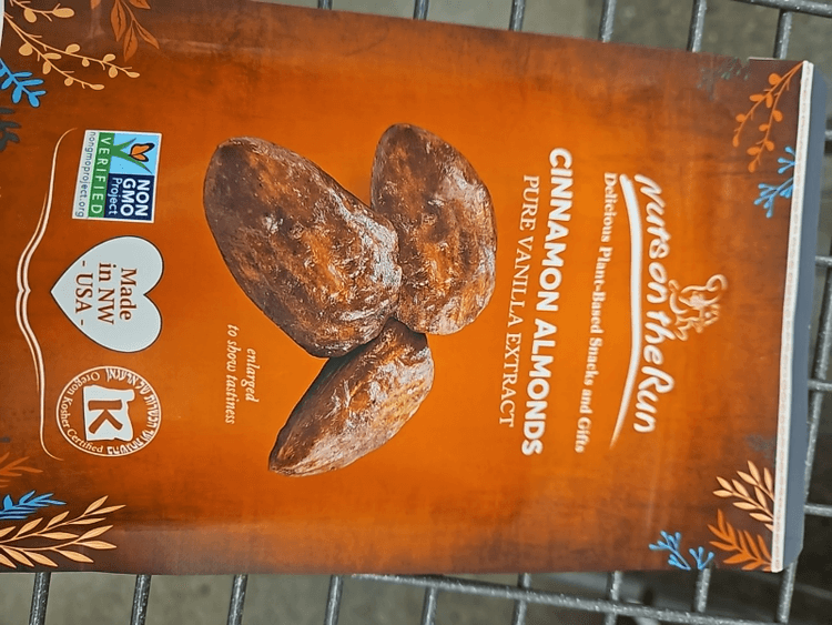 Nuts On The Run Cinnamon Almonds Pure Vanilla Extract