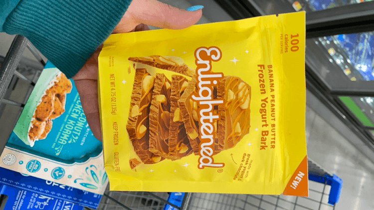 Enlightened Banana Peanut Butter  Yogurt Bark