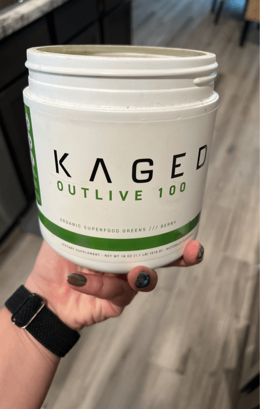 Kaged Outlive 100 Organic Superfood Greens Berry
