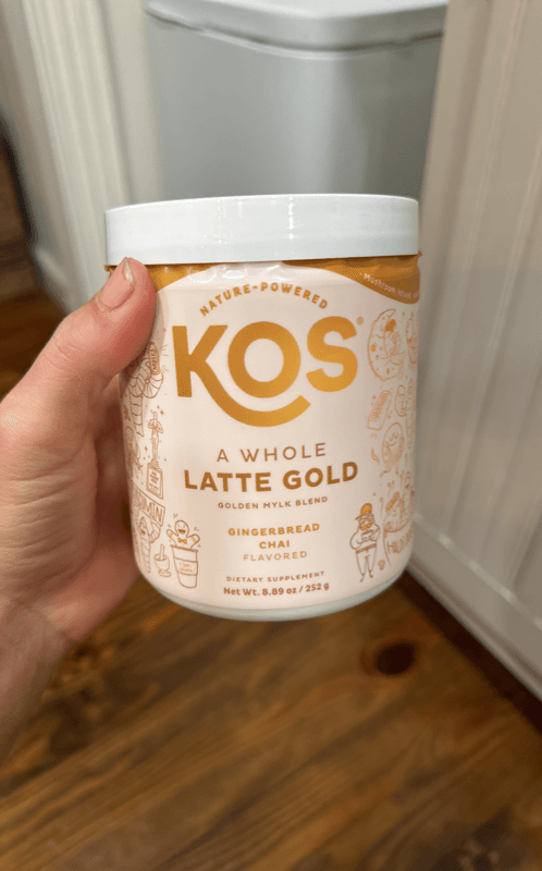 Nature-Powered Kos A Whole Latte Gold Golden Mylk Blend Gingerbread Chai Flavored
