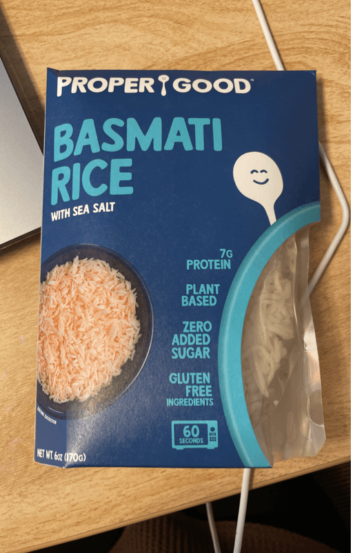 Proper Good Basmati Rice With Sea Salt