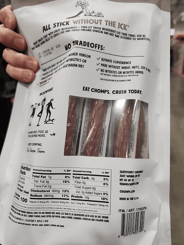 Chomps Salt & Pepper Mild Venison
