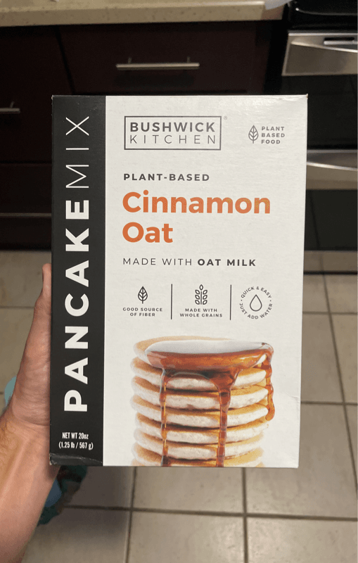 Bushwick Kitchen Plant-Based Pancake Mix Cinnamon Oat Made With Oat Milk