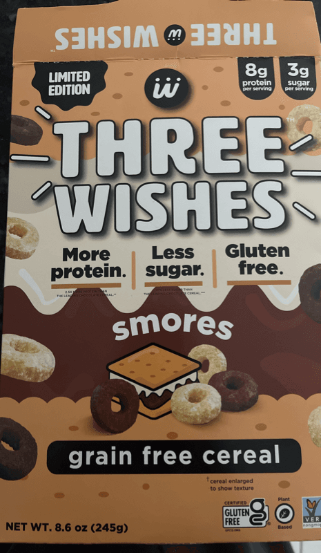 Three Wishes Limited Edition Smores Grain Free Cereal