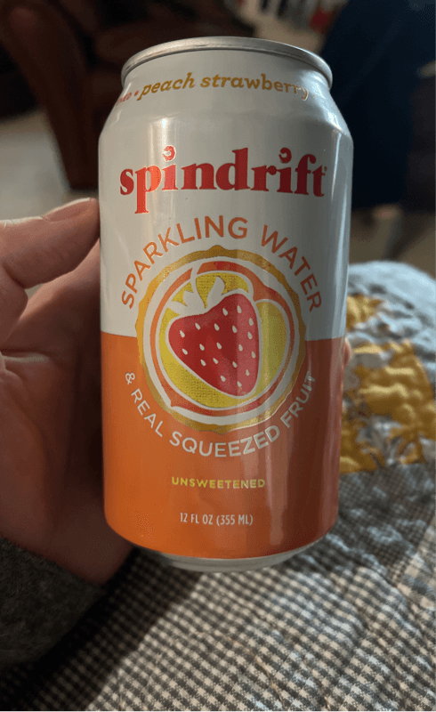 Spindrift Sparkling Water Peach Straberry Unsweetened