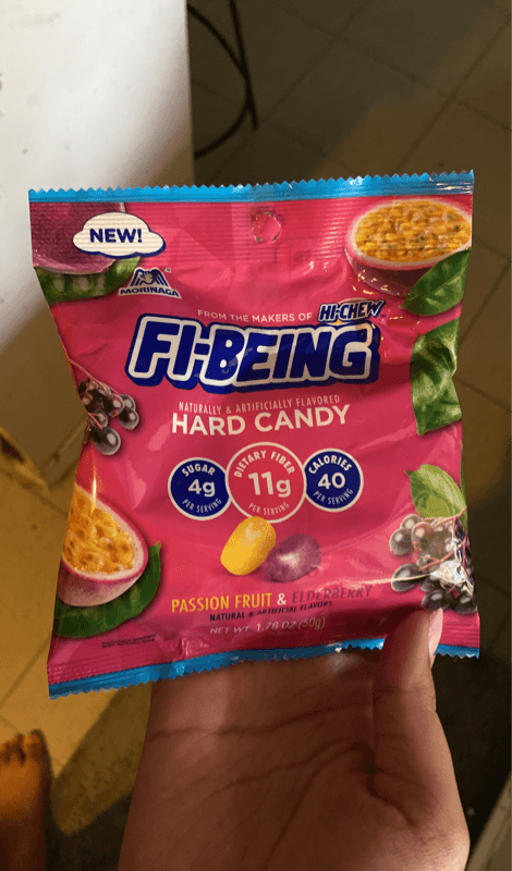 Morinaga Fi-Being Hard Candy Passion Fruit & Elderberry Flavor