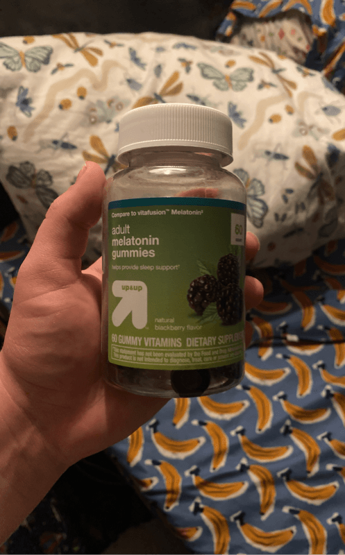 Up&Up Adult Melatonin Gummies Natural Blackberry Flavor Dietary Supplement