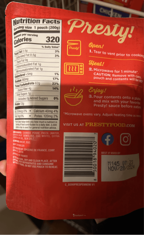 Presty! Mini Penne Pasta