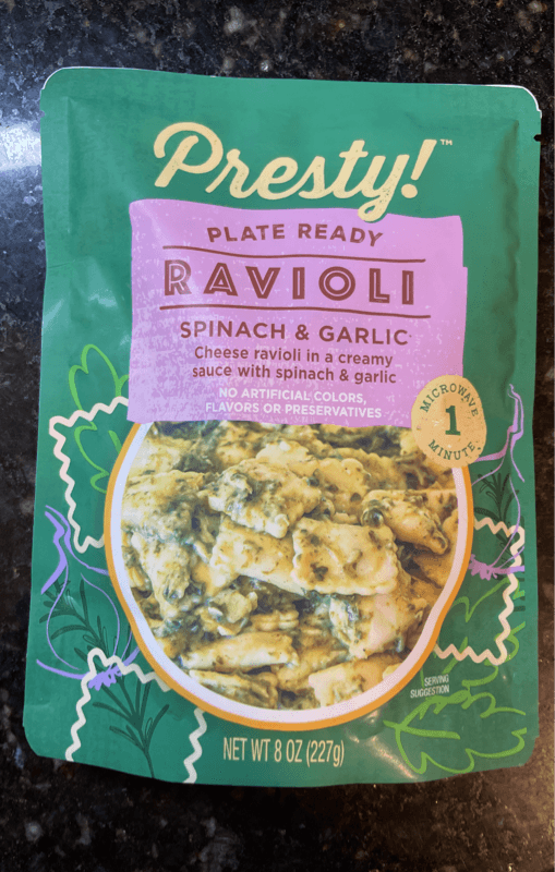 Presty! Ravioli Spinach & Garlic