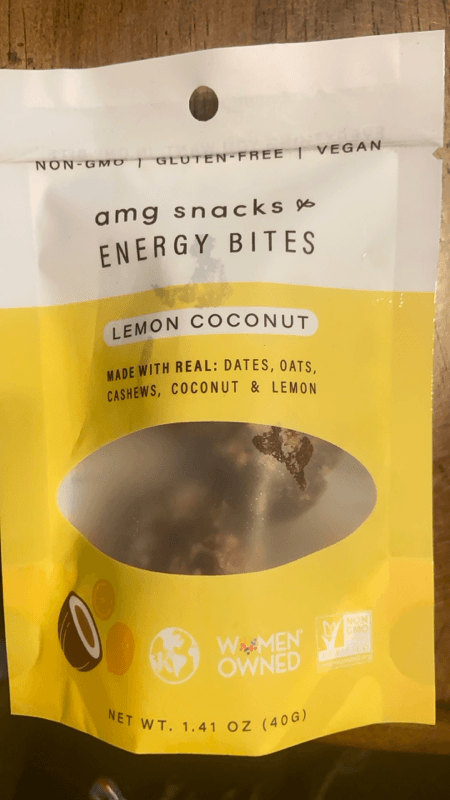 Amg Snacks Energy Bites Lemon Coconut
