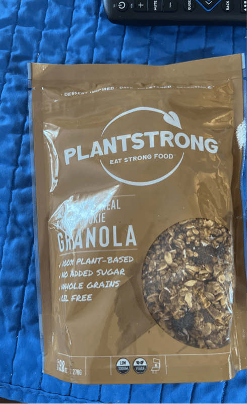 Plantstrong Plant-Based Classic Oatmeal Raisin Cookie Granola