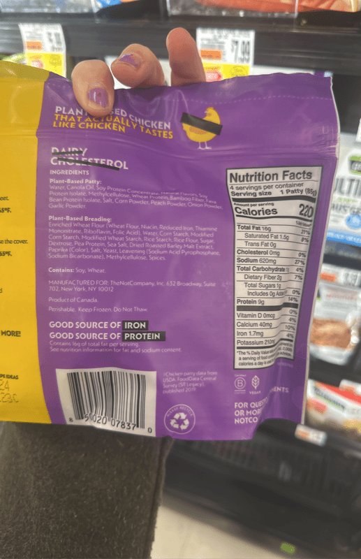 Notco Not Chicken Patties