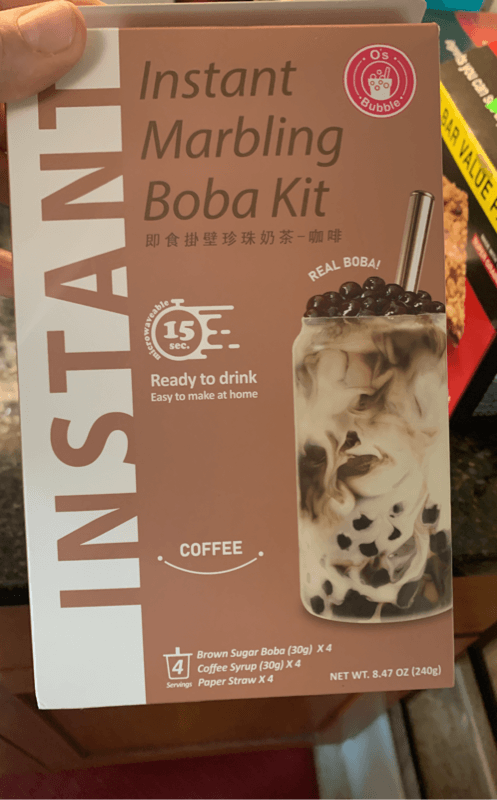 O'S Bubble Instant Marbling Boba Kit Coffee Flavor