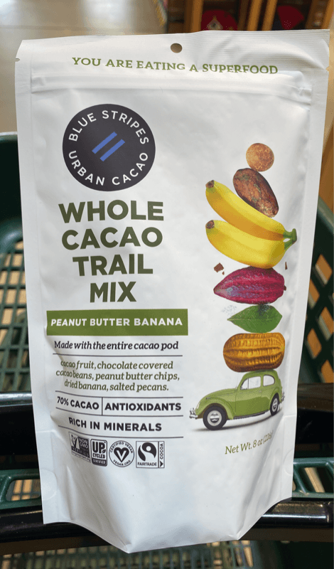 Blue Stripes Urban Cacao Peanut Butter Banana Whole Cacao Trail Mix
