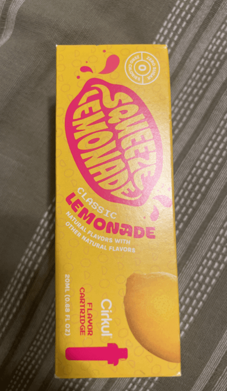 Cirkul Squeeze Classic Lemonade Flavor Cartridge