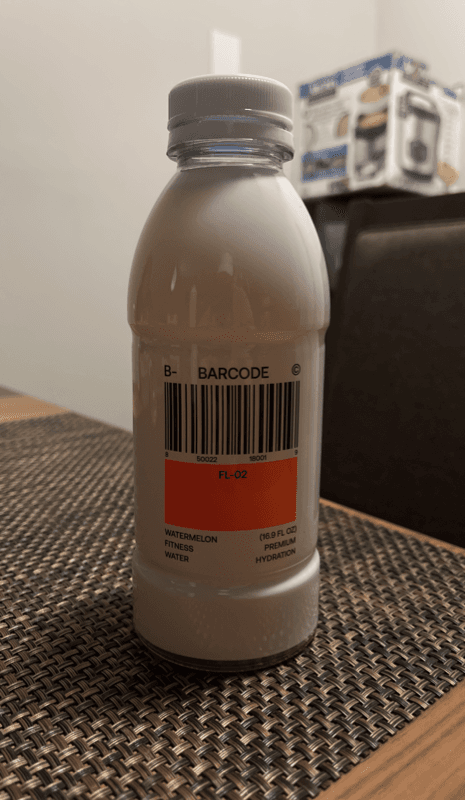 Barcode Watermelon Fitness Water