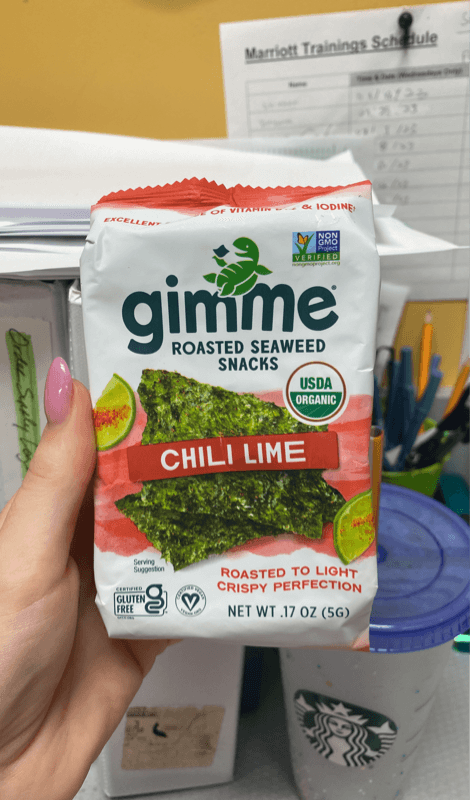 Gimme Roasted Seaweed Snack Chili Lime