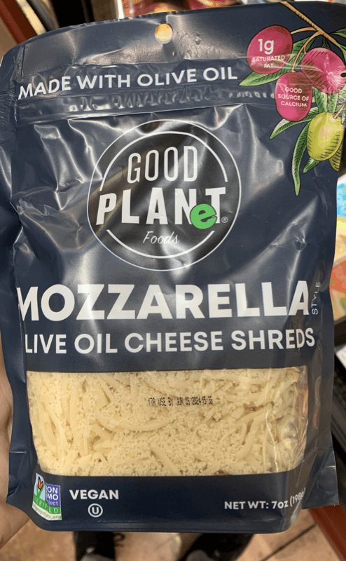 Good Planet Foods Mozzarella Live Oil Cheese Shreds