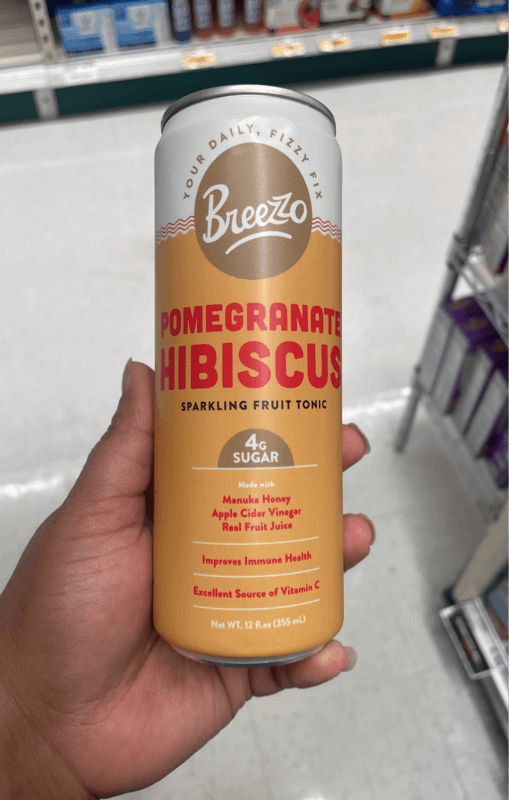 Breezzo Pomegranate Hibiscus Sparkling Fruit Tonic