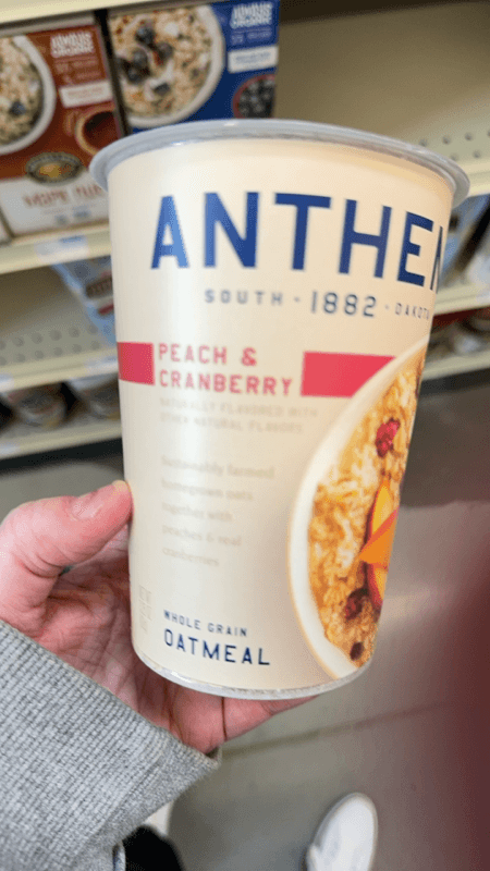 Anthem Peach & Cranberry Whole Grain Oatmeal