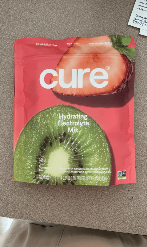 Cure Hydrating Electrolyte Mix Strawberry Kiwi
