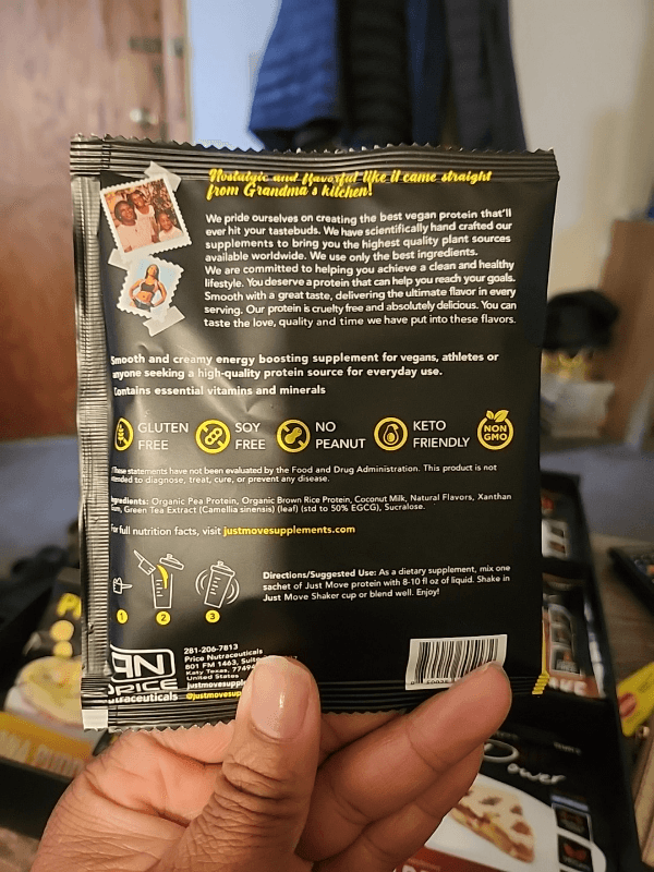 Just Move Protein Power Banana Pudding Dietary Supplement