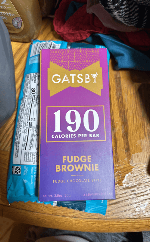 Gatsby Fudge Brownie Chocolate Style Bar