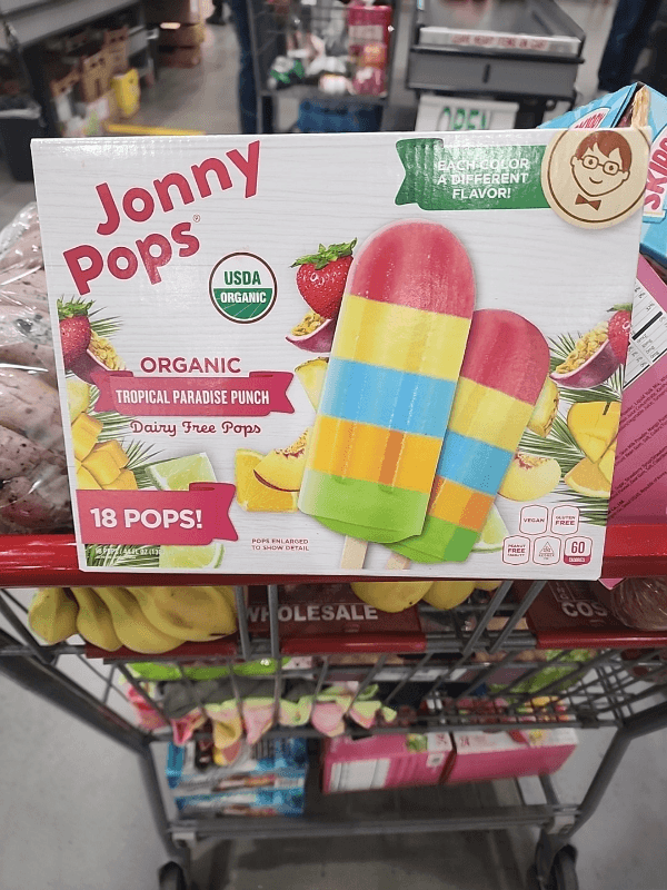 Jonny Pops Organic Tropical Paradise Punch Dairy Free Pops