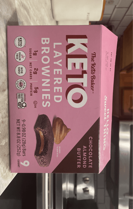 The Keto Baker Chocolate Almond Butter Keto Layered Brownies