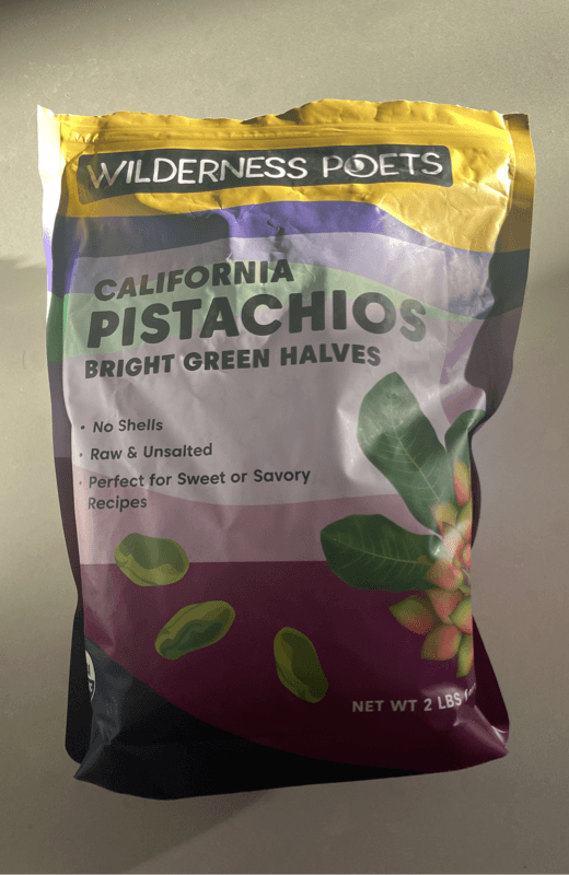 Wilderness Poets California Pistachios Bright Green Halves