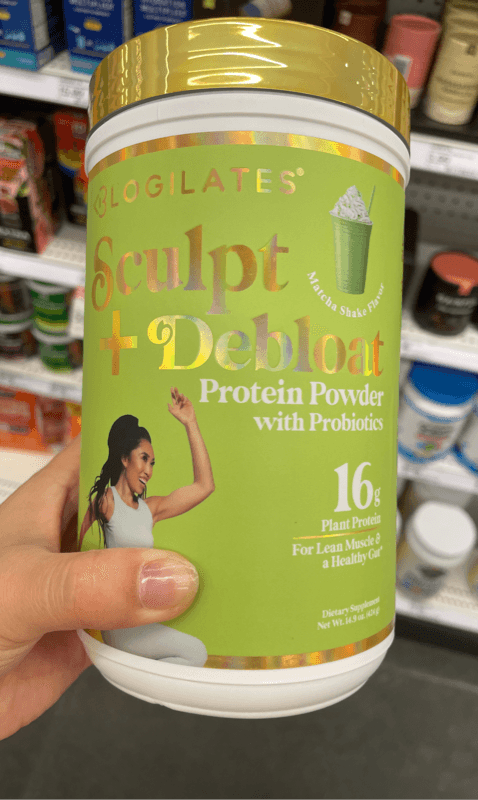 Blogilates Sculpt + Debloat Protein Powder With Probiotics Matcha Shake Flavor