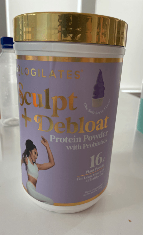 Blogilates Sculpt + Debloat Plant Protein Powder Ube Soft Serve Flavor