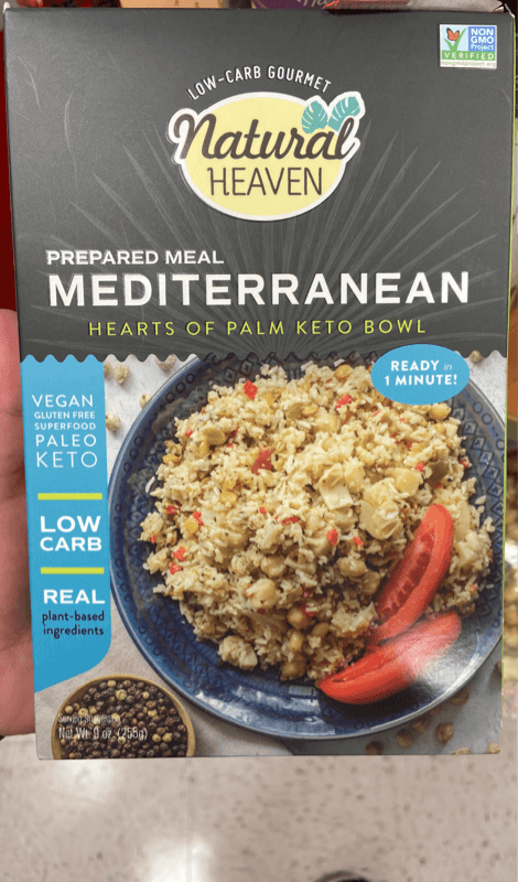 Natural Heaven Prepared Meal Mediterranean Hearts Of Palm Keto Bowl