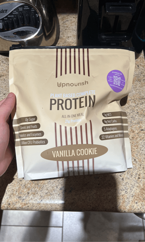 Upnourish Plant Based Complete Protein Vanilla Cookie